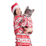 Spark Paws Christmas Matching Dog and Owner Pajama Bottoms, Festive Holiday Family Outfit Sets, Winter Wonderland - Large