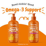 Zesty Paws Wild Alaskan Omega-3 Blend Pollock + Salmon Oil for Dogs and Cats- Skin and Coat Support, Omega 3 Supplement for Pets, 16oz
