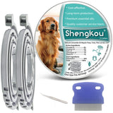 Flea and Tick Collar for Large Dog, Safe, Waterproof, Free Comb, Charity 2 Packs