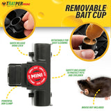 Tratper Mouse Tunnel Traps. Prevents Accidental Triggering with Dual Tunnel Design. Covered Snap Traps for Humane Kill, Safe and Reusable, Pest Control for Mice, Indoor & Outdoor Use, 4 Pack