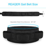REAQER Gait Belt Transfer Belts for Lifting Seniors Walking and Standing Assist Aid for Bariatric, Elderly, Handicap, Occupational & Physical TherapyCaregiver Nurse Therapist