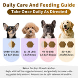 POPPAW Calming Chews for Dogs – 12-in-1 Dog Calming Treats with Herbal & Vitamins, Relaxation, Focus & Behavior Support for Anxiety, Separation, Barking, Travel, Stress, Upgraded Bacon Flavor, 90 Ct