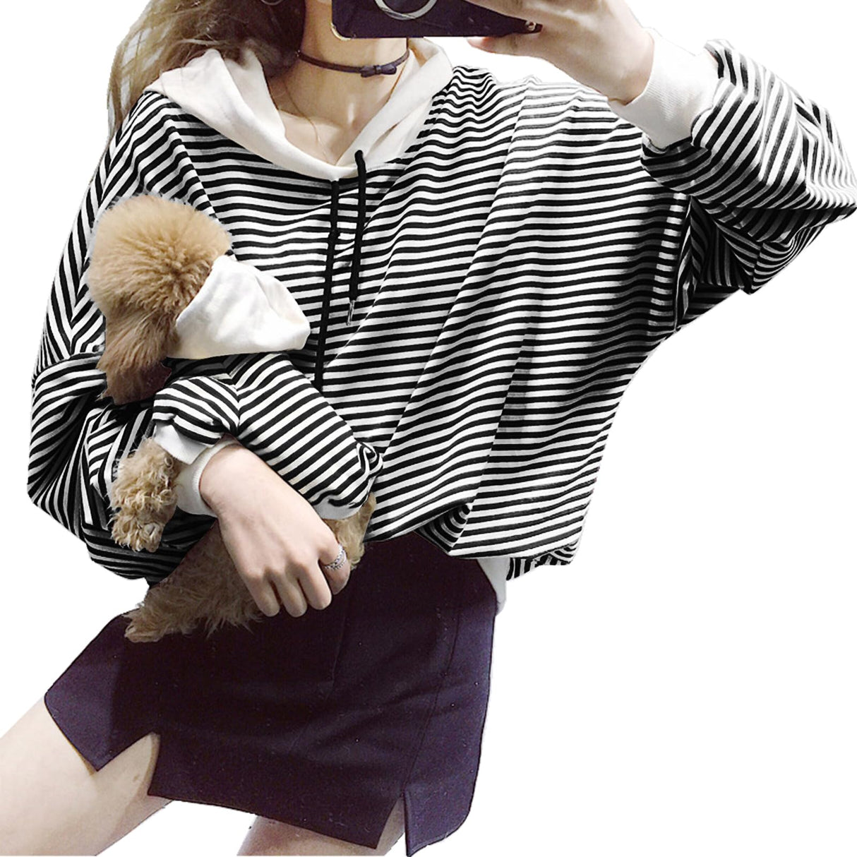 Dog Hoodies for Small Medium Large Dogs,Matching Dog and Owner Clothes Separately Sold, Striped Dog Shirts,Boy Girl Cat Dog Birthday Christmas Outfits (for Pets, 4XL - Chest 24.4")