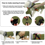 Doglay Dog Coat with Harness, Reflective Warm Dog Jacket Waterproof Puppy Winter Coat for Cold Weather, Adjustable Fleece Jacket for Small Medium Large Dogs