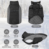 Dog Coat, Water-Resistant Dog Clothes, Warm Fleece Lining Dogs Coats, Winter Windproof Dogs Jackets with Reflective, Pet Vest for Small Medium Large Pets - 1 PCS