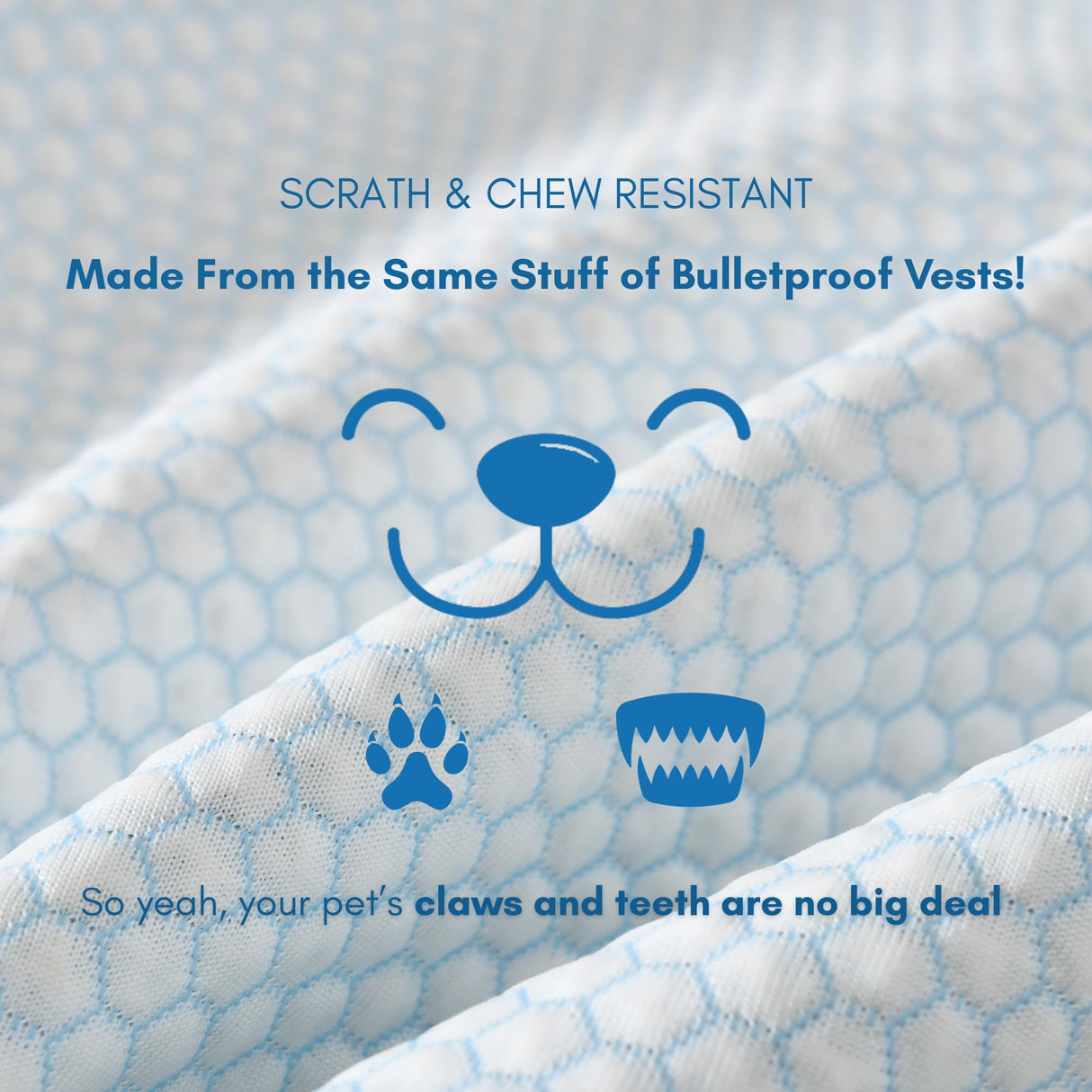 petfelix Mewfort Dog Cooling Mat, Chew & Scratch Resistant Dog Cooling Pad for Large Dogs, Self Cooling Mat for Dogs, No Water or Electricity Needed (Large 35.4"x23.6")