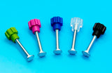 Fasten Tight Pet Carrier Fasteners - Blue 16 Pack (Short 7/8" Bolts)