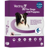 Vectra 3D for Dogs Flea, Tick & Mosquito Treatment & Prevention for Medium Dogs (21 – 55 lbs) , 6 month supply