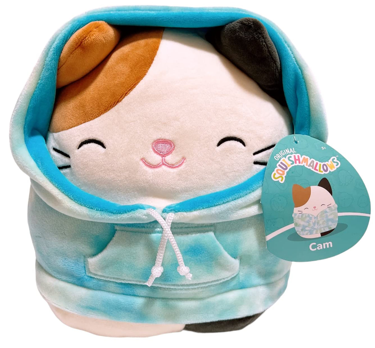 Squishmallows Hoodie Animal Squad Plush Toy (12" Cam The Cat)