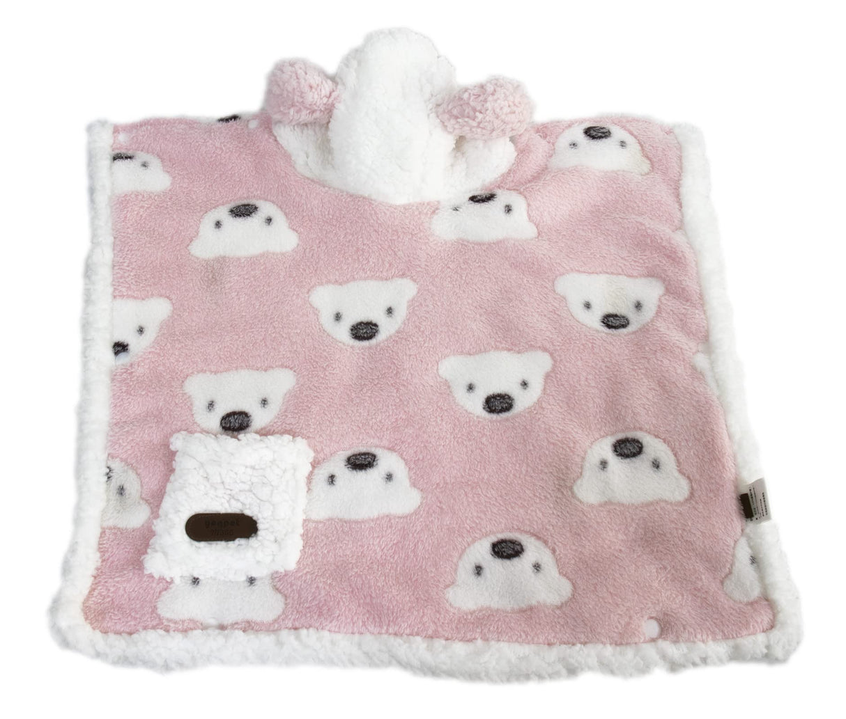 Size Small to Large, Dog Winter Coat with Hat, Kitten Thicken Cloak Blanket, Pets Nightgown for Small Medium Dogs Pink Small