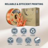 OVERTURE Silk Filament PLA 1.75mm Clog-Free Shiny 3D Printer Filament, 1kg Spool (2.2lbs), Dimensional Accuracy +/- 0.02 mm, Fit Most FDM Printer (Silk Christmas Red)
