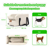 Dog Car Seat Centre Console Dog Booster Dog Car Seat Small Dog Cat Booster Seat for Dogs Cats Pets Up to 13lbs