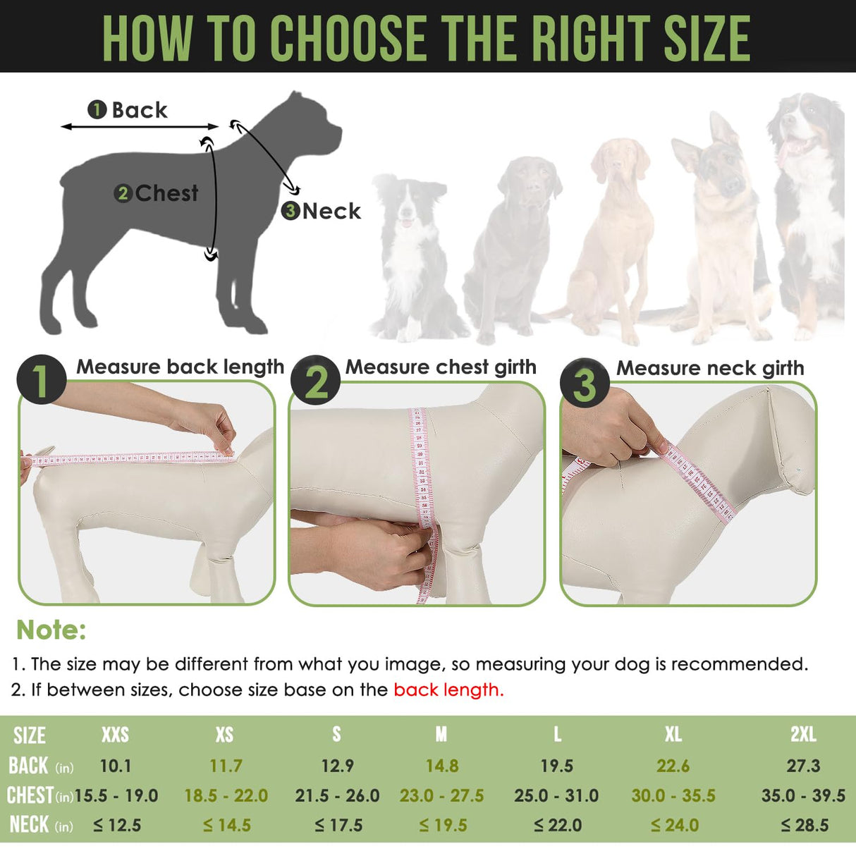 Lukovee Dog Raincoat - Lightweight Hooded Dog Rain Coat for Large Medium Small Dogs, Adjustable Poncho Jacket with Reflective Stripes & Built-in Storage Pocket (Green, Medium)