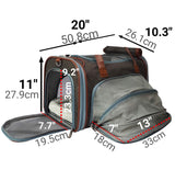 Mr. Peanut's Gold Series Big Apple XL Expandable Pet Carrier V3.0 (Charcoal Ash)