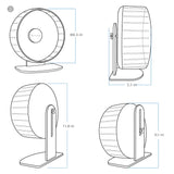 Niteangel Super-Silent Hamster Exercise Wheels: - Quiet Spinner Hamster Running Wheels with Adjustable Stand for Hamsters Gerbils Mice Or Other Small Animals (S, Mint Green)