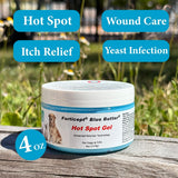 Forticept Hot Spot Treatment and Wound Care Kit for Dogs&Cats |Hotspot Wound Wash Spray 8oz + Wound Care Ointment 4oz + 2" 5 Yards Wound and Paw Bandage Wrap | First Aid Kit