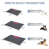 KHONSU PET Foldable Dog Mat Portable for Travel Camping Place Mat Waterproof Outdoor Dog Pad Washable (Small Sized up to 25 lbs)