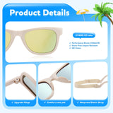 zestero Baby Infant Toddler Polarized Sunglasses with Strap for Boys Girls Age 0-24 Months, 3 Pack Flexible TPEE Rubber Frame Kids 100 UV Protection Sunglasses Newborn Shades