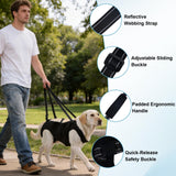 Dog Carry Sling Emergency Backpack, Adjustable Dog Lift Harness with Leg Support for Senior & Injured Dogs, Arthritis Rehabilitation Pet Carrier for Hiking, Travel & Rescue – Black (Black, Large)