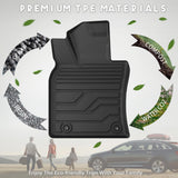 KARPAL Floor Mats Fit for Toyota Camry 2025 2026 (Including Hybrid), Custom Fit All Weather TPE Camry Accessories 1st & 2nd Row Floor Liners
