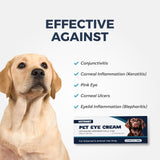 VETSORT Pet Eye Health Cream for Dogs, Cats, Cattle, Sheep, Horse, Rabbit, Bird 1.8 oz, (3.5g Tube)