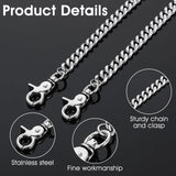 Body Pants Chain for Men Women, Heavy Duty Pocket Wallet Keychain Metal Punk Gothic Jeans Belt Chain Hip Pop Pant Trouser Chains for Women Girls Keychain Wallet Pants Boots Accessories, Silver