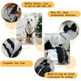 Dog Tuxedo Tailcoat Suit Shirt with Bow Tie, Formal Outfit Tux Attire for Puppy Small Medium Dogs Cats Costume (Tailcoat, Large)
