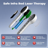 16*650nm & 8*808nm Cold Laser Therapy Device for Dog Cat, 5200mAh Portable Near Red Light Laser Therapy with Protective Cover, Puppy LLLT Pet Treatment Machine for Muscle Pain Relief & Improve Healing