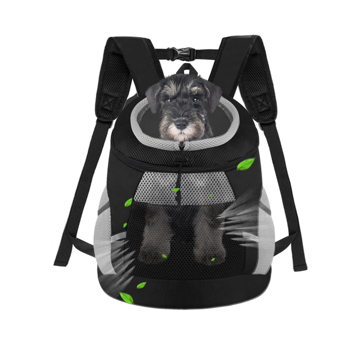 Dog Carrier Backpack Pet Puppy Carrier Front Pack Breathable Head Out Design with Reflective Safe Dog Backpack Carrier for Small Medium Dogs Cats Rabbits