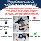 Hard & Heavy Plastic Dog Cone Collar Alternative for Extra Large Dogs (Adult Lab Golden GSD) After Surgery, Adjustable Pet Recovery Cone Anti-Lick, Elizabethan Protective Cone of Shame for Healing