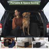 VOISTINO 71”L*19.7”W Extra Wide & Long Dog Ramp for Car Truck SUV, Portable Folding Pet Ramps for Small Medium Large Dogs and Cats, Lightweight Aluminum Frame, Supports up to 155 Lbs
