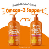 Zesty Paws Wild Alaskan Omega-3 Blend Pollock + Salmon Oil for Dogs and Cats- Skin and Coat Support, Omega 3 Supplement for Pets, 32oz