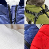 Dog Winter Coat,3 in 1 Winter Jacket, Waterproof Windproof Snow Jacket with Zipper, for Small Medium Large Dogs (Black,Medium)