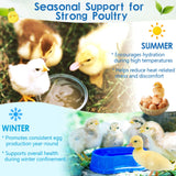 Chicken Vitamin, Electrolyte & Probiotic Supplement - Support Hydration Digestion Immunity Egg Production – Poultry Supplement for Chickens, Ducks, and All Ages of Birds – All-Season Use,10oz Powder