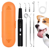 LGGbaodan Dog Plaque and Tartar Remover&Tartar Remover for Pet Teeth, Dog Teeth Cleaning Kit with LED Light and Storage Box, Pet Dental Care, Black.