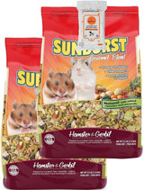 Aurora Pet Bundle (2) Higgins Sunburst Gourmet Blend Gerbil & Hamster Food (2.5 lb Each) with AuroraPet Wipes