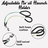 Dog Grooming Arm with Clamp & Pet Grooming Table Accessories - Adjustable Foldable Height 20"-35" with No-Sit Holder, Grooming Restraint for Small, Medium Dogs at Home or Salon