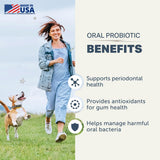 Four Leaf Rover Dog Dental Powder – Natural Probiotic Support for Bad Breath, Tartar & Plaque – with Red & Brown Kelp, Weissella Cibaria, Aloe & Chamomile – 30-Day Supply