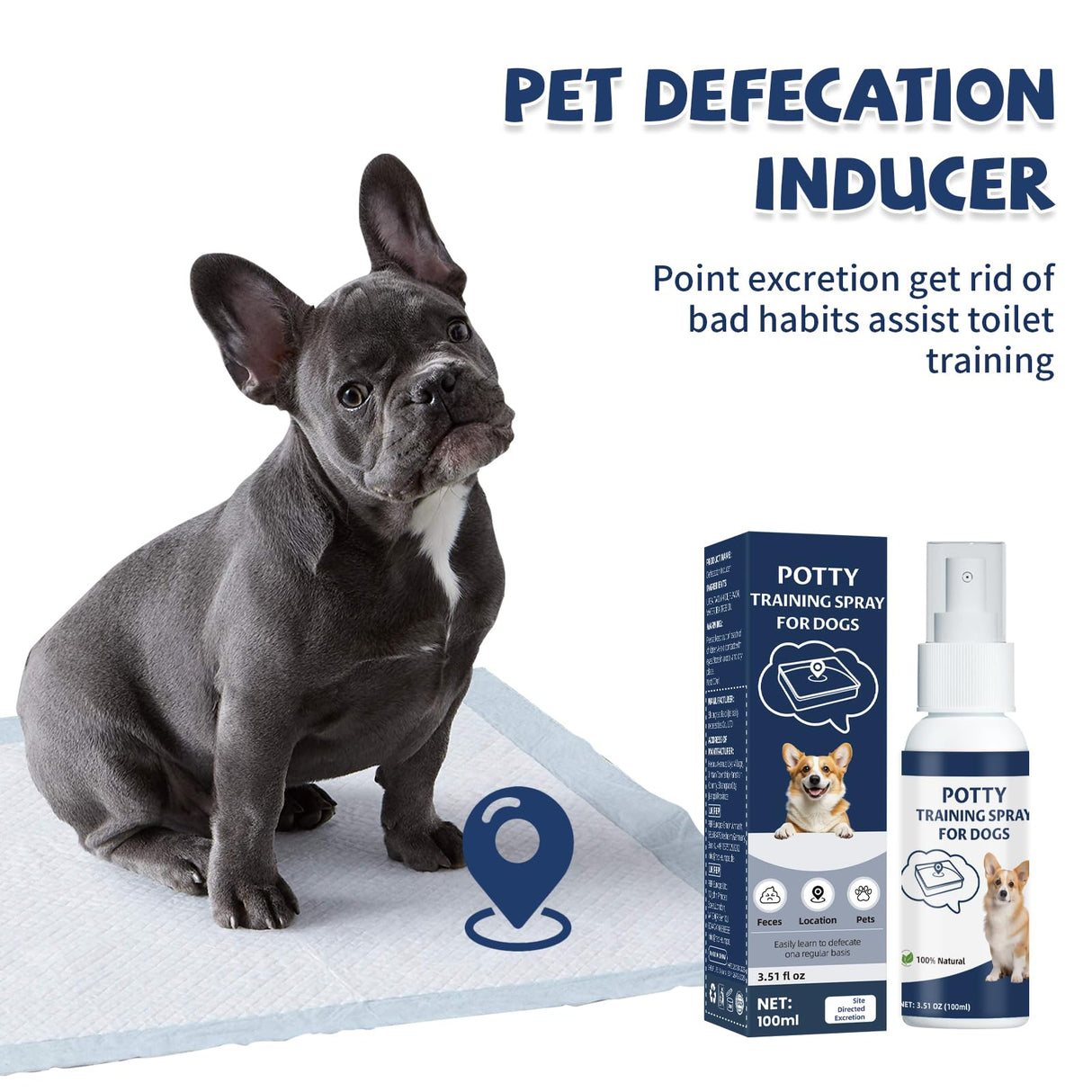 Die-matic Potty Training Spray for Dogs,Puppy Potty Training Spray,Address Canine Inappropriate Elimination Habits | Proven HousebreakiHousebreng Methods for Indoor & Outdoor Environments 3.51 Oz