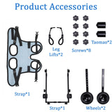 Dog Wheelchair for Back Legs - Adjustable Small Dog Wheelchair with 1.5mm Thickened Frame, Mobility Aid Support Cart for Disabled Hind Legs Rehab, Walking Wheels for Small Dogs