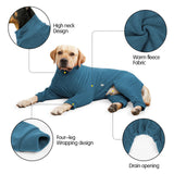 Dog Winter Coat for Small Medium Large Dog Run Walk Sleep Pet Warm Fleece Sweater & Windproof Pajamas Snow Jacket Small Turquoise