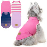 XPUDAC 4 Pack Dog Sweaters Turtleneck Dog Clothes for Small Medium Large Dogs Boy Girl Warm Puppy Vest Shirt Winter Pullover Pet Sweatshirt Outfits, Pink, L