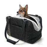 Ykphs Dog Purse Carrier for Small Dogs, Small Cat Purse Carrier Soft with Large Pocket, Portable Pet Carrier Tote Bag with Safe Leash (Black)