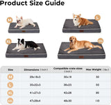 ZOMISIA XXL Dog Bed for Crate - Extra Large Orthopedic Pet Beds with Removable Machine Washable Cover, Egg Crate Foam Puppy Pad, Suitable for Pet Up to 100 lbs, 47"x29"
