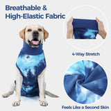 pangdi Recovery Suit for Dogs After Surgery, Spay Suit Female Spay & Male Neuter, Dog Onesie Body Suits for Post-Surgical, Abdominal Wounds and Skin Conditions, Blue, XL