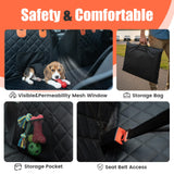 Egles Dog Car Seat Cover for Back Seat, Back Seat Extender for Dogs with Hard Bottom - New Non-Slip, Waterproof, Scratch Resistant, Portable Dog Hammock, Suitable for Cars, SUVs and Trucks