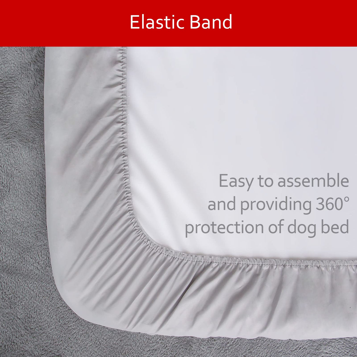 Moonsea Dog Bed Covers Replacement Washable 2 Pack, Waterproof Dog Bed Covers Dog Pillow Cover Quilted, Pet Bed Cover Lovely Grey Star Print, Puppy Bed Cover 20x30 Inches, for Dog/Cat, Cover Only