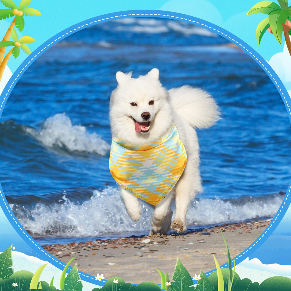 Pickmesh 150 Pcs Summer Plaid Dog Bandanas Bulk Summer Pet Scarf Bibs Adjustable Washable Pet Kerchief Seasonal Costume Accessories Holiday Grooming Supplies for Small to Large Cat Dog