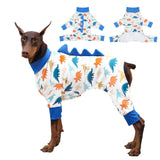 UNIPUP Dog Pajamas Large Size, Big Dog Onesie Clothes, Anti Shedding and Licking, Post Surgery Recovery Pet Pjs, Cotton Soft Material Stretchable Pet Pajamas U-COSP02M