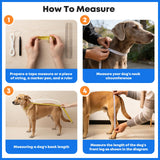 Winter Dog Boots with Leg Protection, Non-Slip Sole for Small & Medium Dogs - Waterproof Adjustable Straps, Paw Protector for Outdoor Walking & Hiking (L)